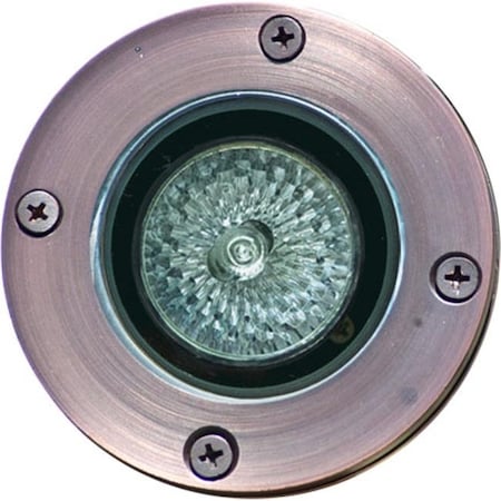 Dabmar Lighting Features Finish - Weathered Brass. Solid Brass In-Ground Well Light. D LV25-WBS